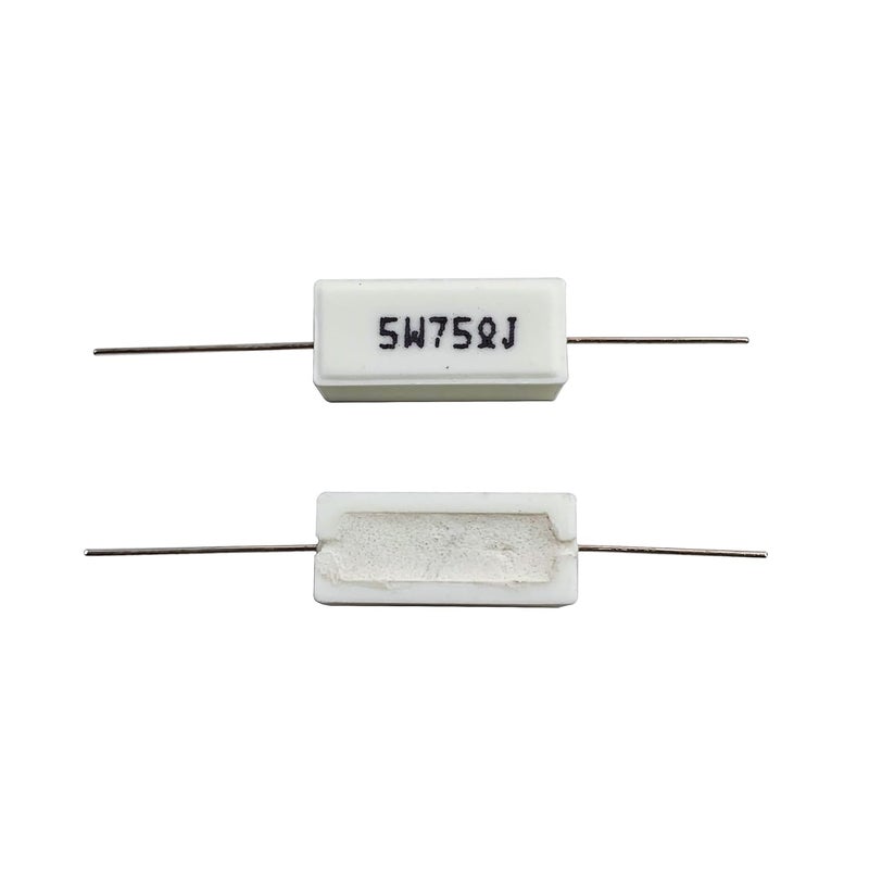 MOKMMKIT 30 Values 60 Pieces Ceramic Cement Resistor KIT 5W Resistance 5 Watt ±5% Power Resistors (0.01 Ohm - 100 Ohm) - Image 5